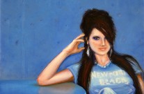 Oil Painting – Photo, Blue Girl