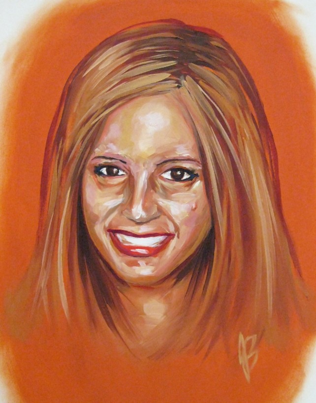 Oil Painting - Portrait, Girl, Face