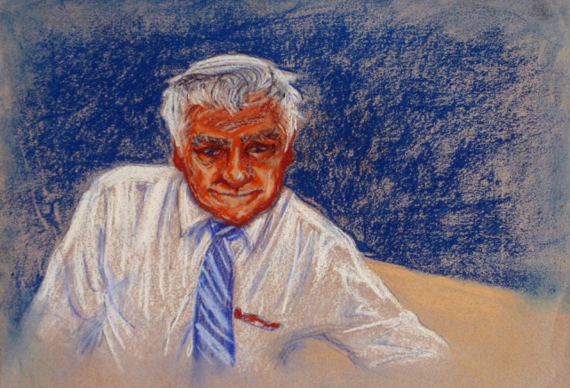 Oil Pastel - Portrait, Posed