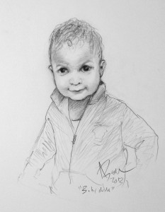 Pencil Portrait Baby