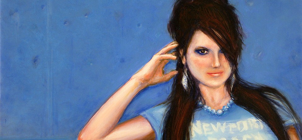 Oil Painting – Photo, Blue Girl